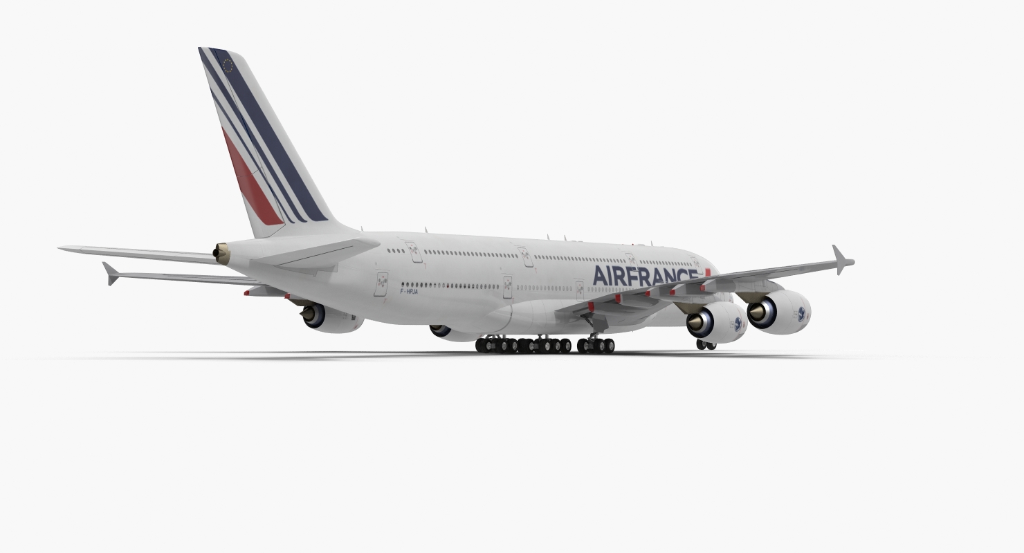 Airbus A380 1000 Air France 3D